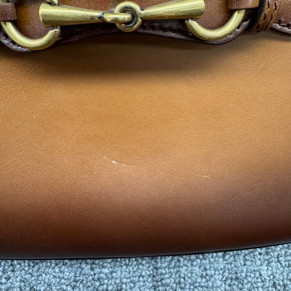 GUCCI Lady Web Brown Leather Shoulder Bag 875-041025 - Picture 11 of 14